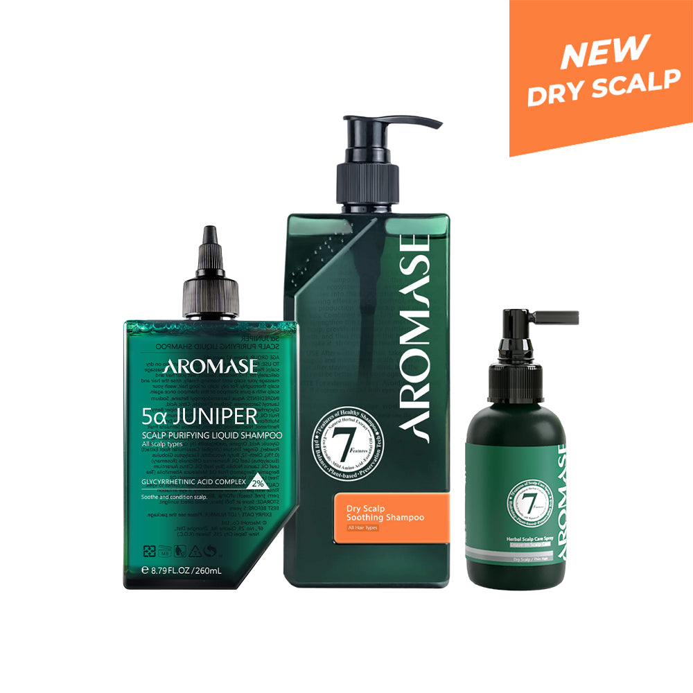 Aromase Dry & Flacky Scalp 3-Step Set (Large)