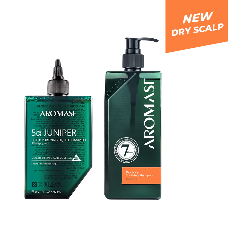 Aromase Dry & Flacky Scalp 2-Step Set (Large)